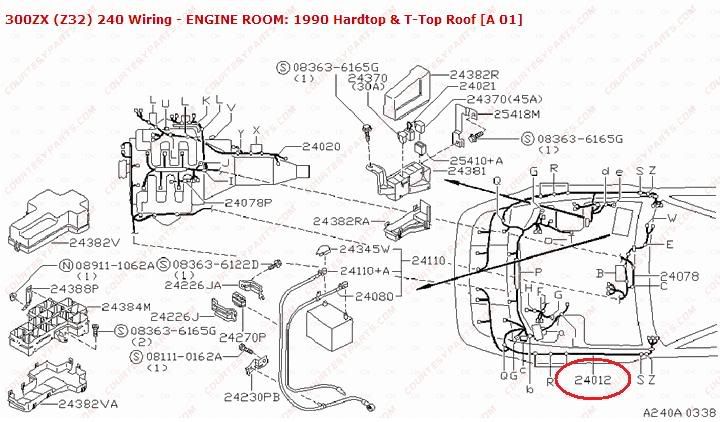 TwinTurbo.NET: Nissan 300ZX forum - Engine Room Harness Removal